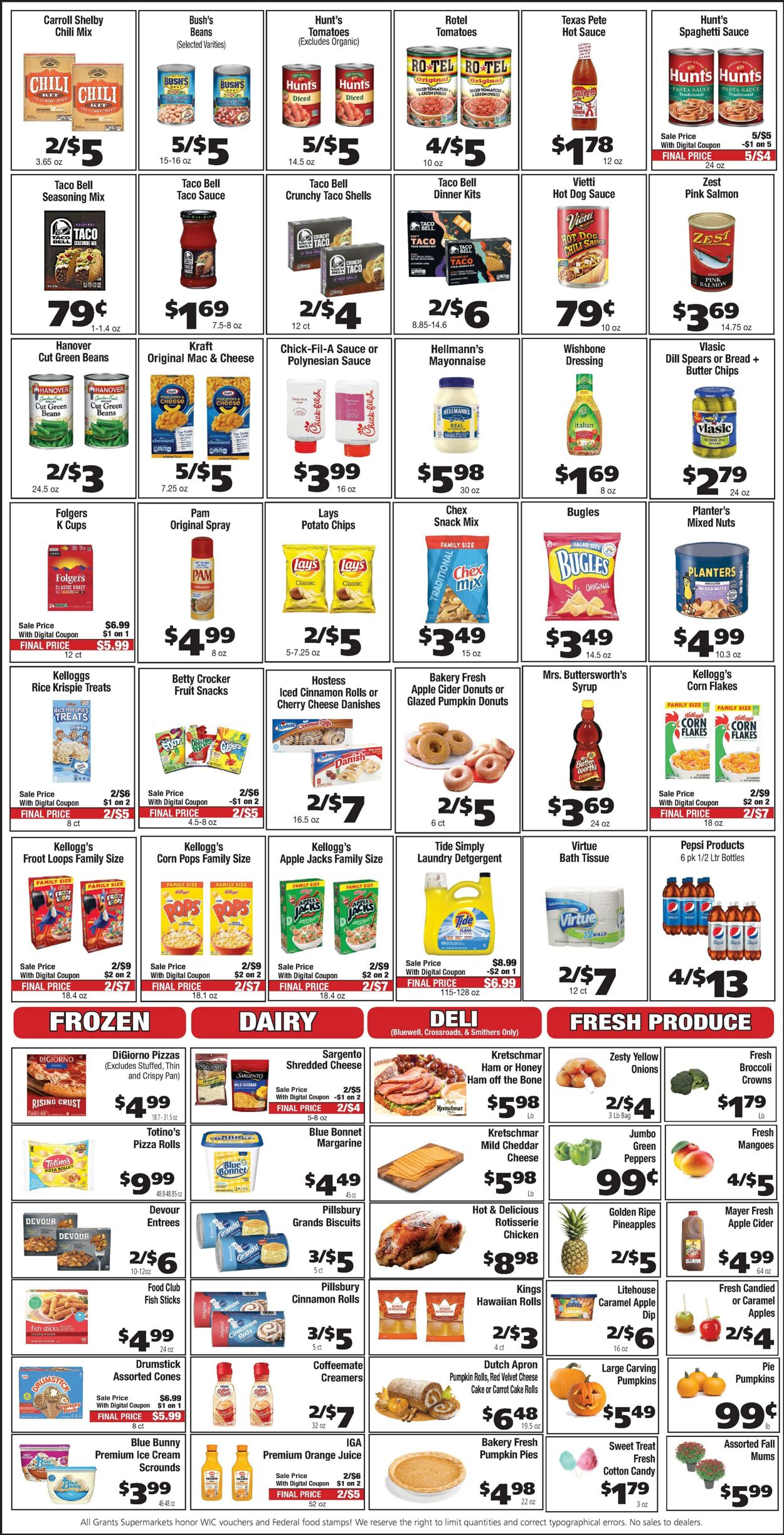 Weekly ad Grant's Supermarkets 10/05/2022 - 10/11/2022