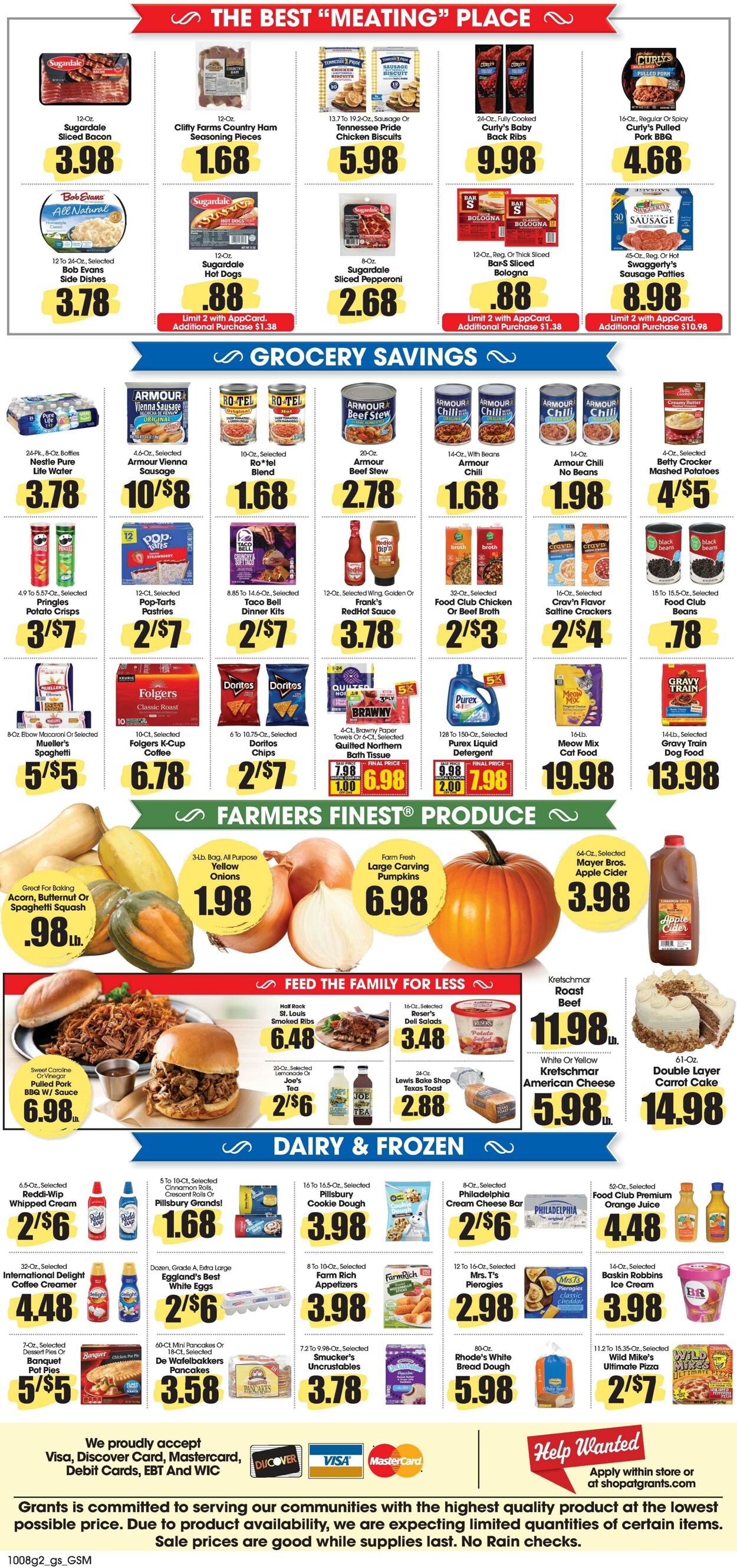 Weekly ad Grant's Supermarkets 10/08/2025 - 10/14/2025