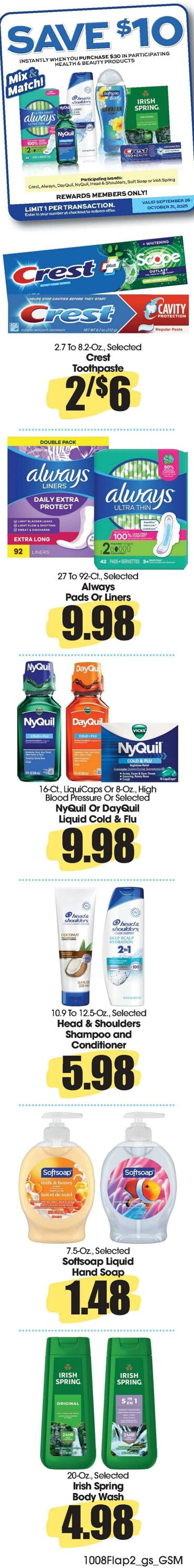 Weekly ad Grant's Supermarkets 10/08/2025 - 10/14/2025