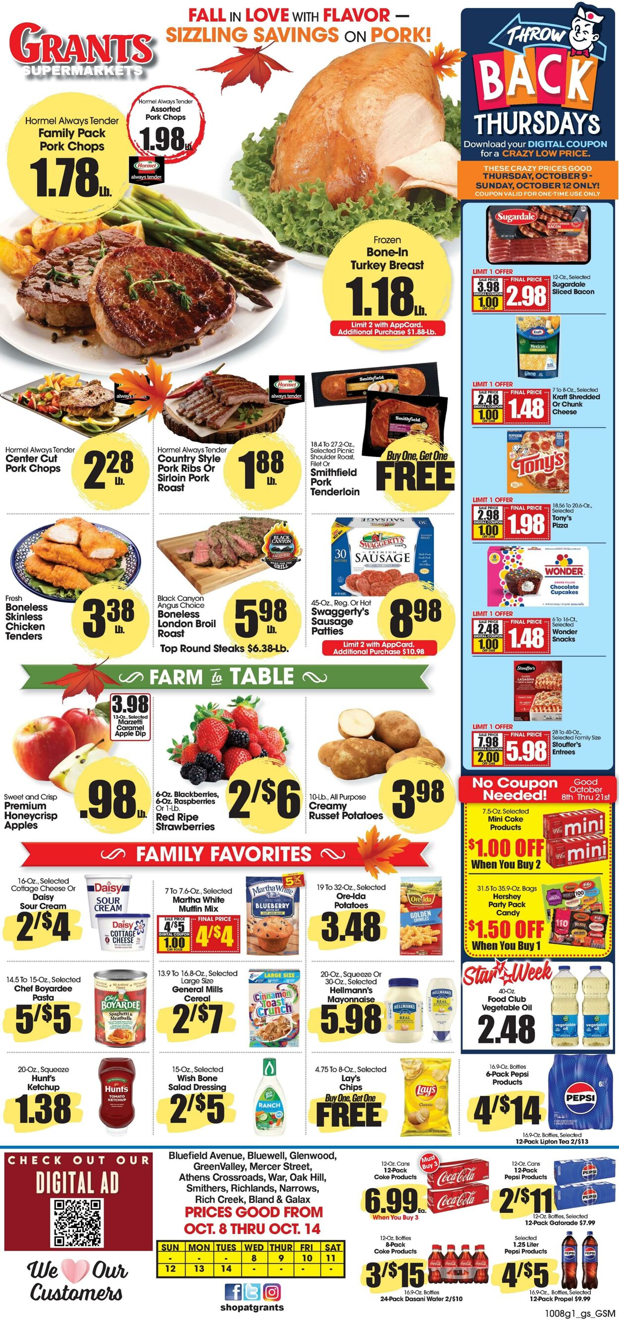 Weekly ad Grant's Supermarkets 10/08/2025 - 10/14/2025