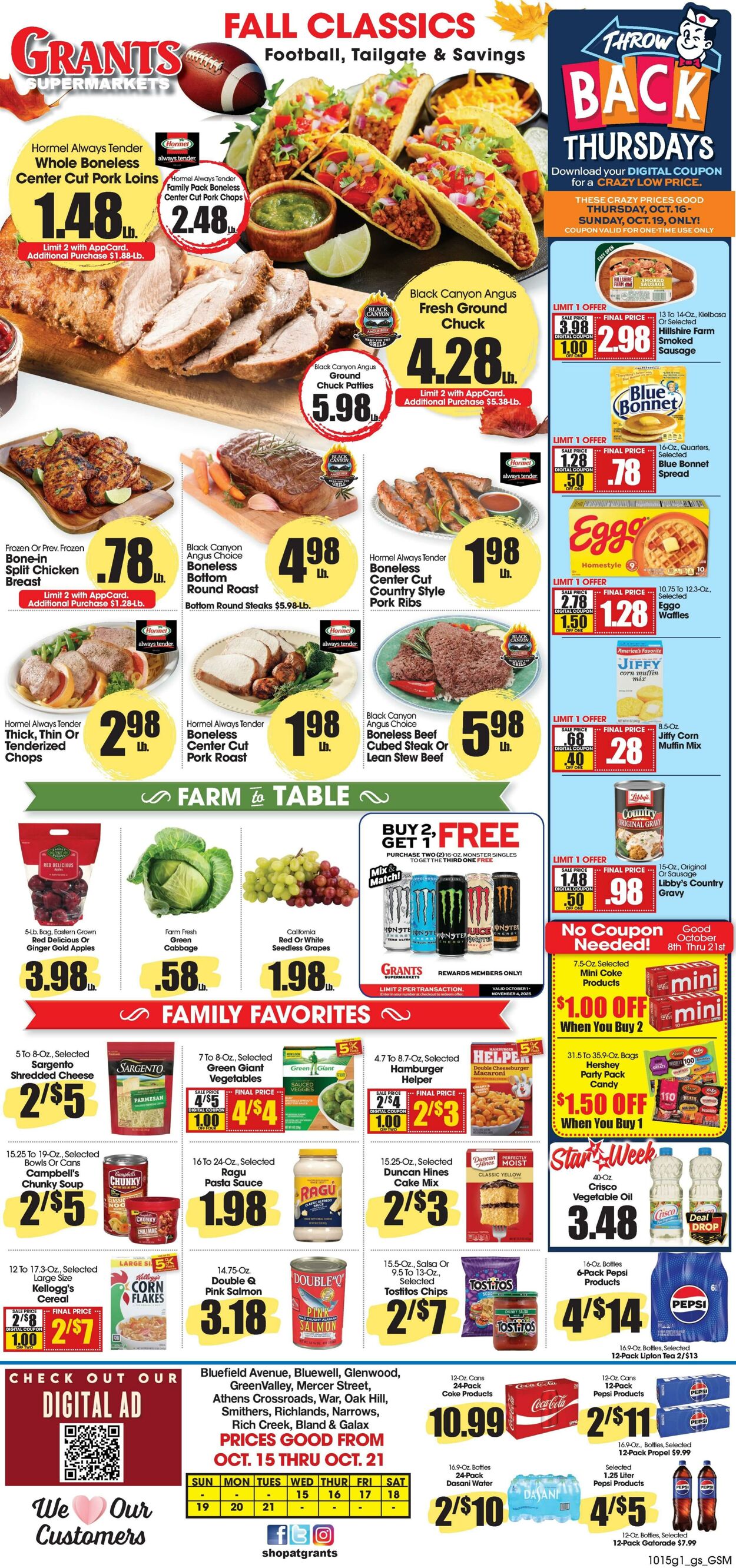 Weekly ad Grant's Supermarkets 10/15/2025 - 10/21/2025