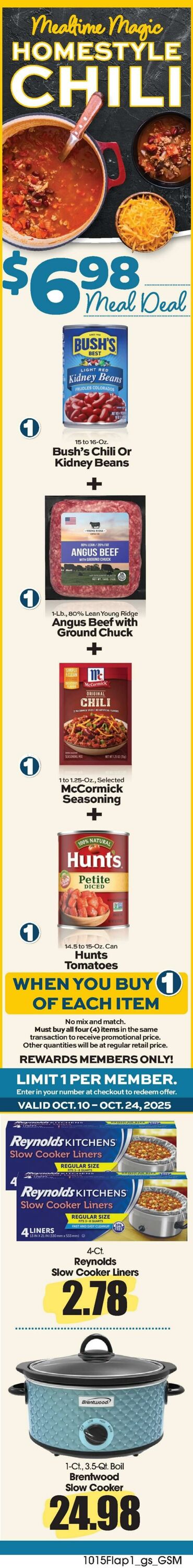 Weekly ad Grant's Supermarkets 10/15/2025 - 10/21/2025