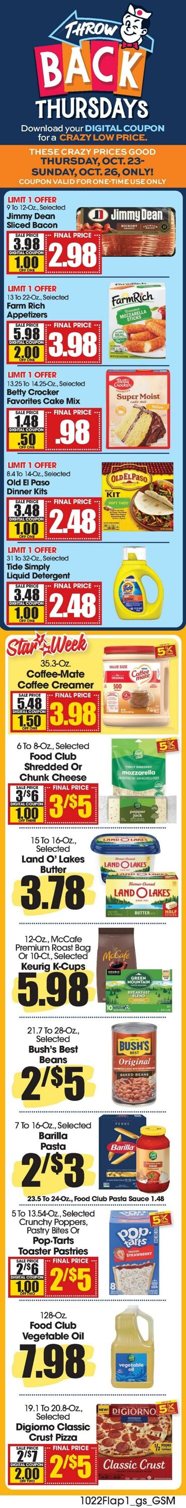 Weekly ad Grant's Supermarkets 10/22/2025 - 10/28/2025