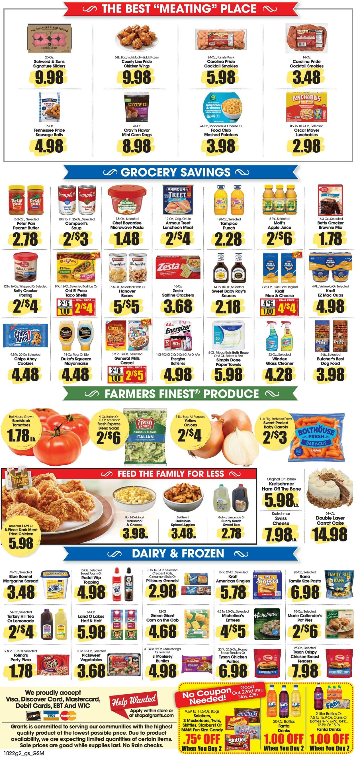 Weekly ad Grant's Supermarkets 10/22/2025 - 10/28/2025