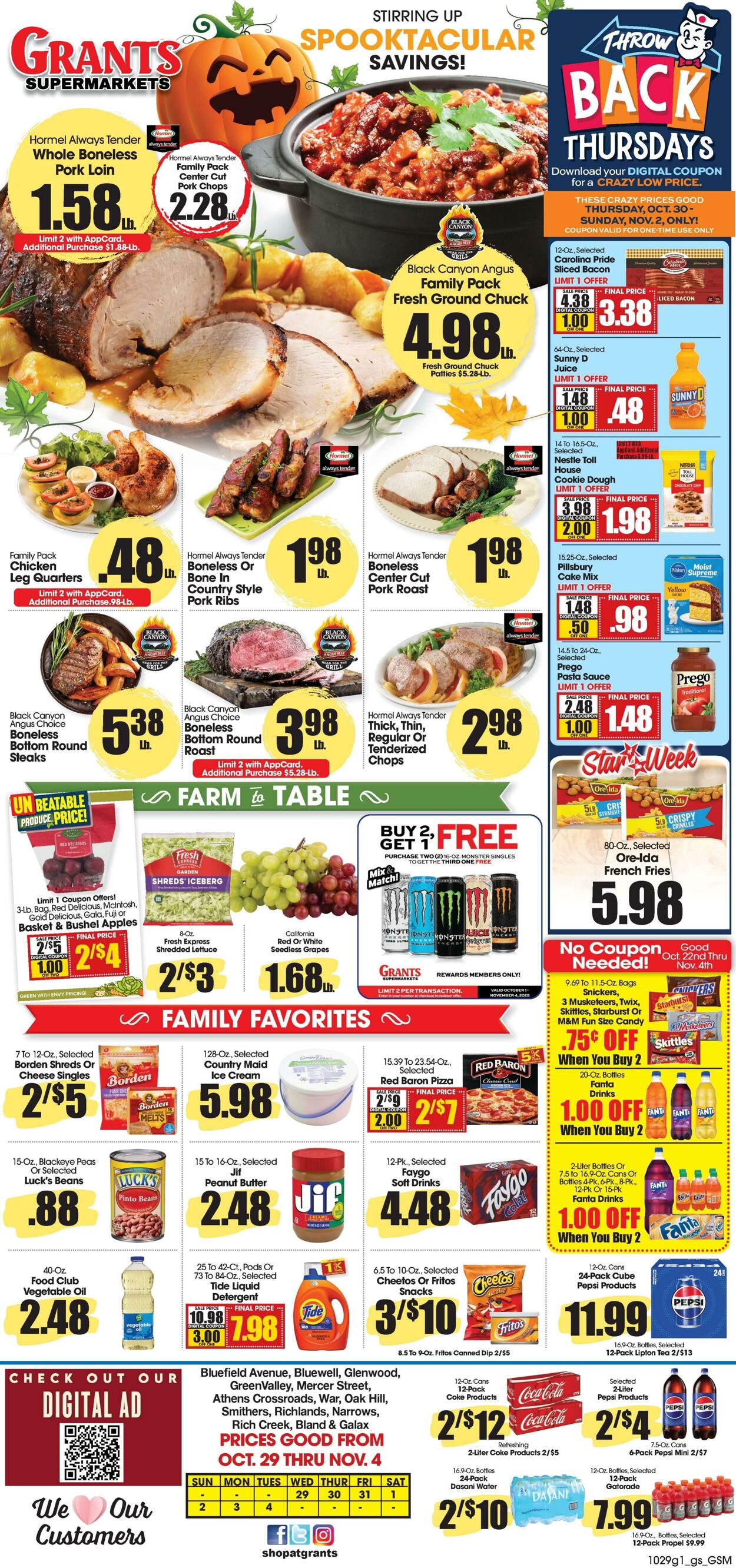 Weekly ad Grant's Supermarkets 10/29/2025 - 11/04/2025