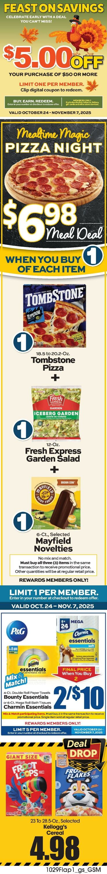 Weekly ad Grant's Supermarkets 10/29/2025 - 11/04/2025