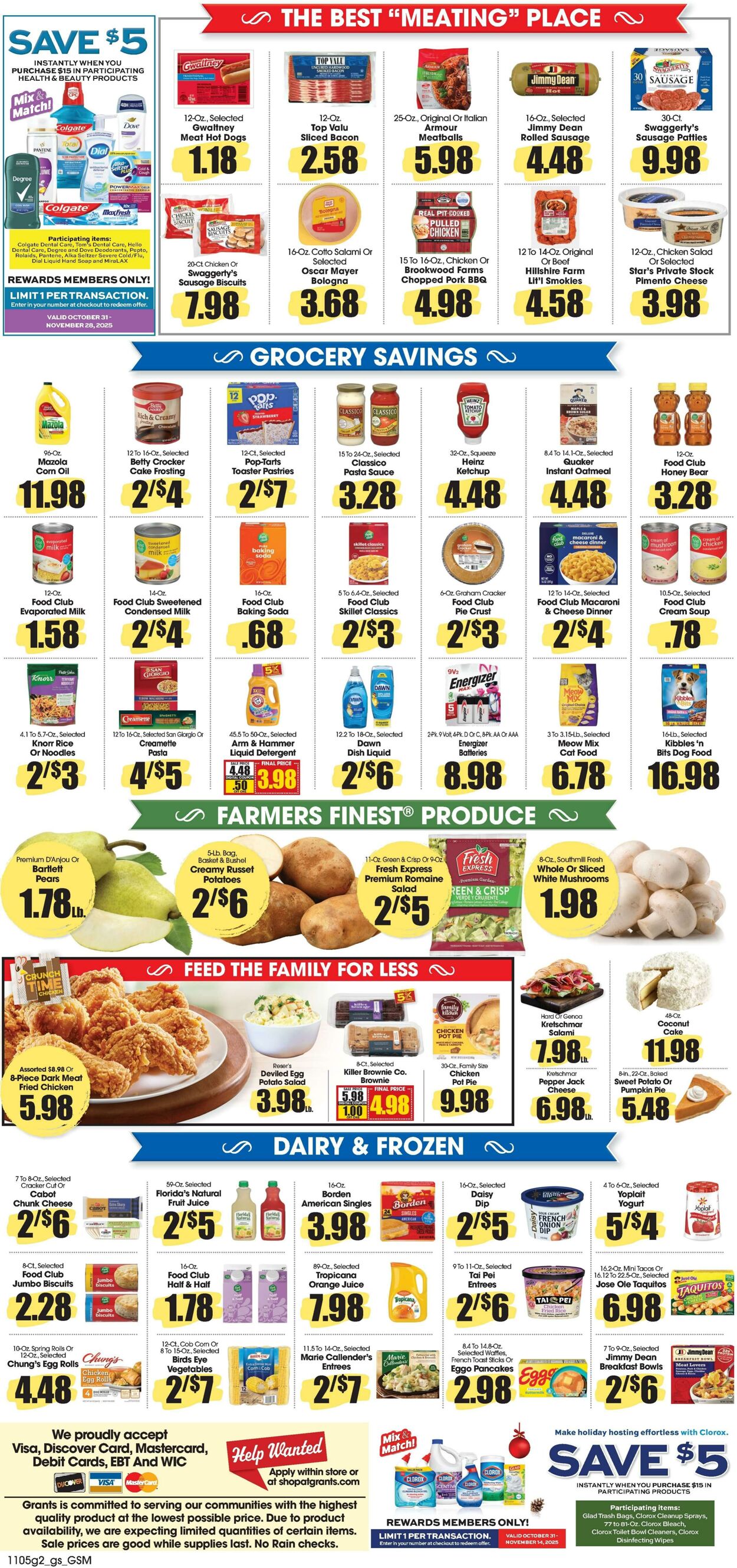 Weekly ad Grant's Supermarkets 11/05/2025 - 11/11/2025