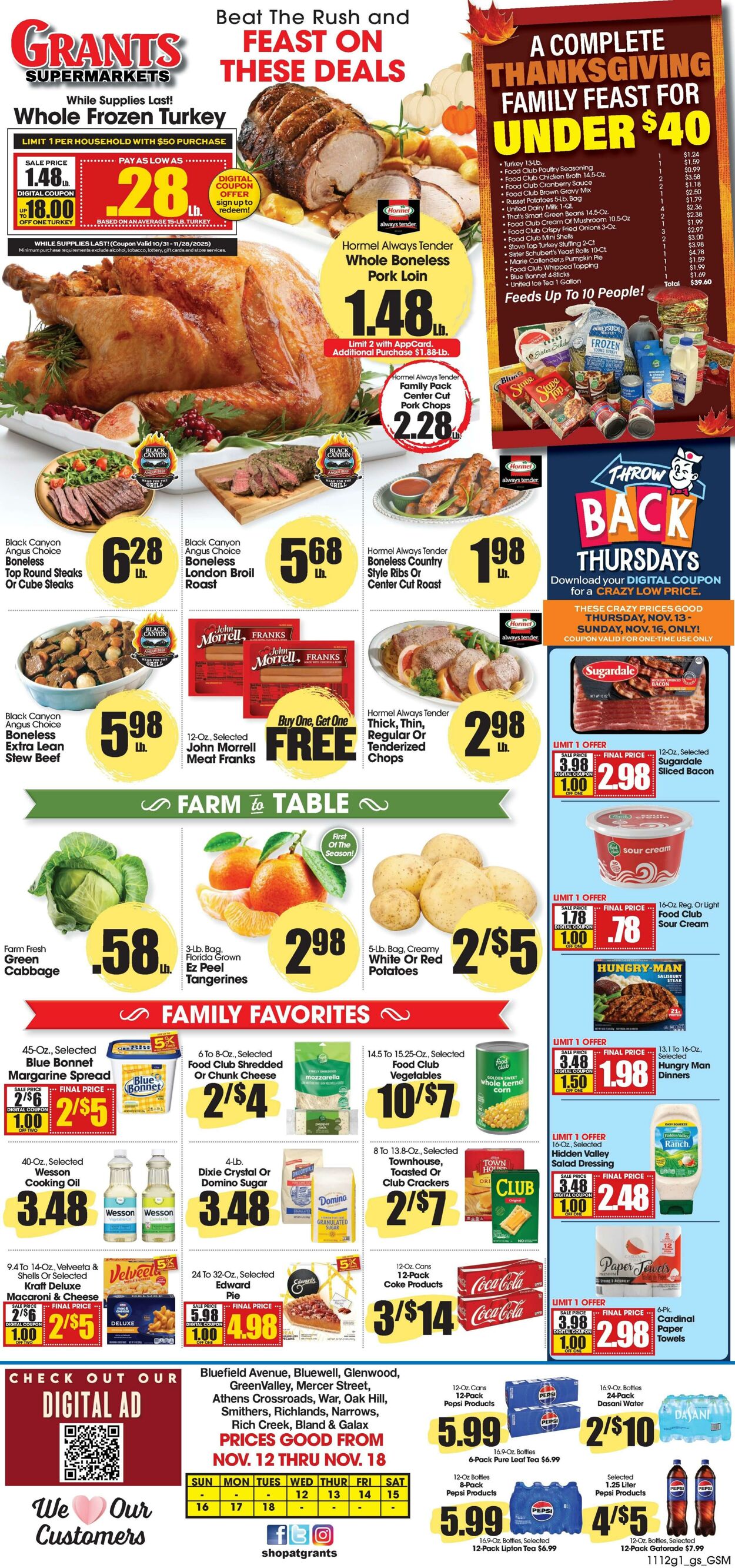 Weekly ad Grant's Supermarkets 11/12/2025 - 11/18/2025