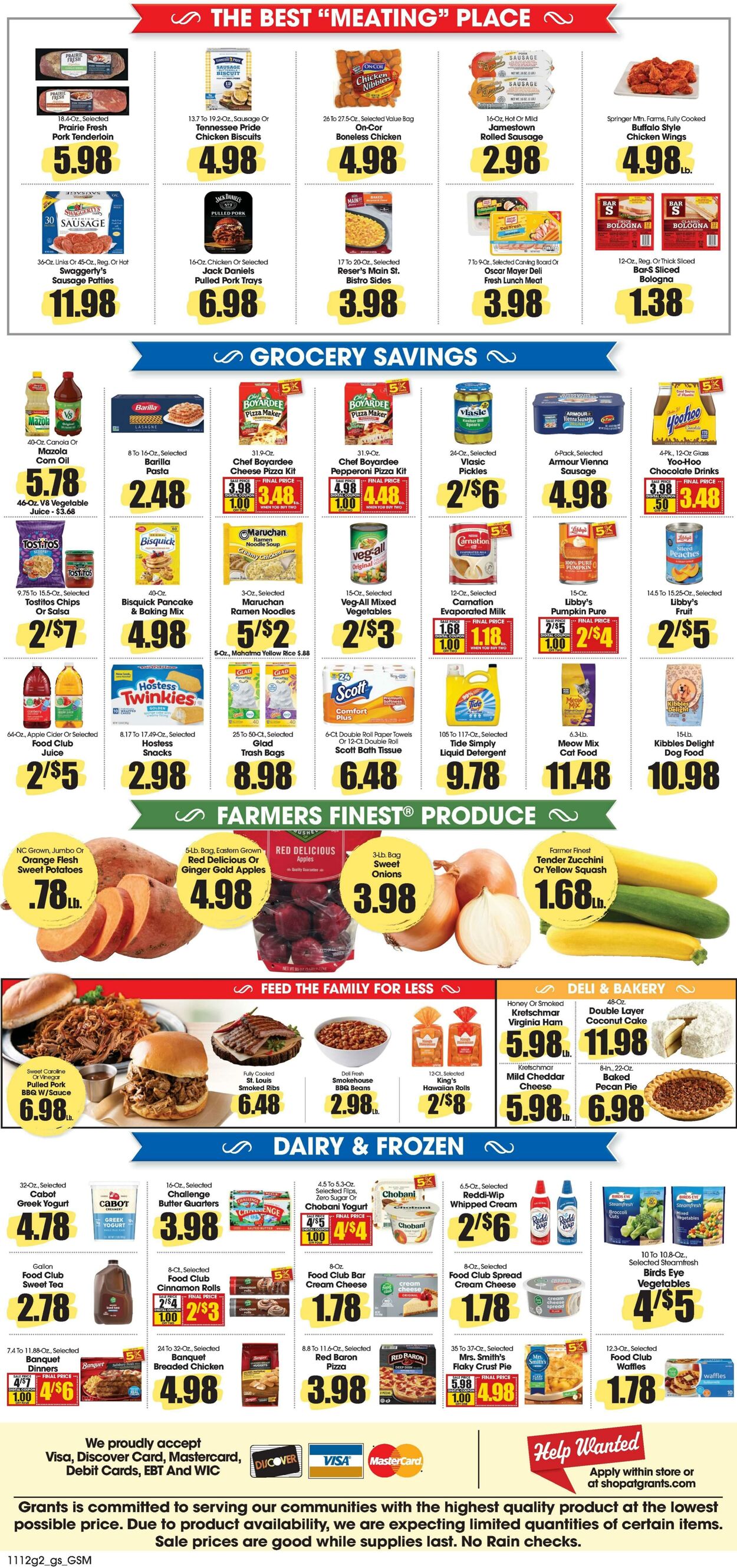 Weekly ad Grant's Supermarkets 11/12/2025 - 11/18/2025
