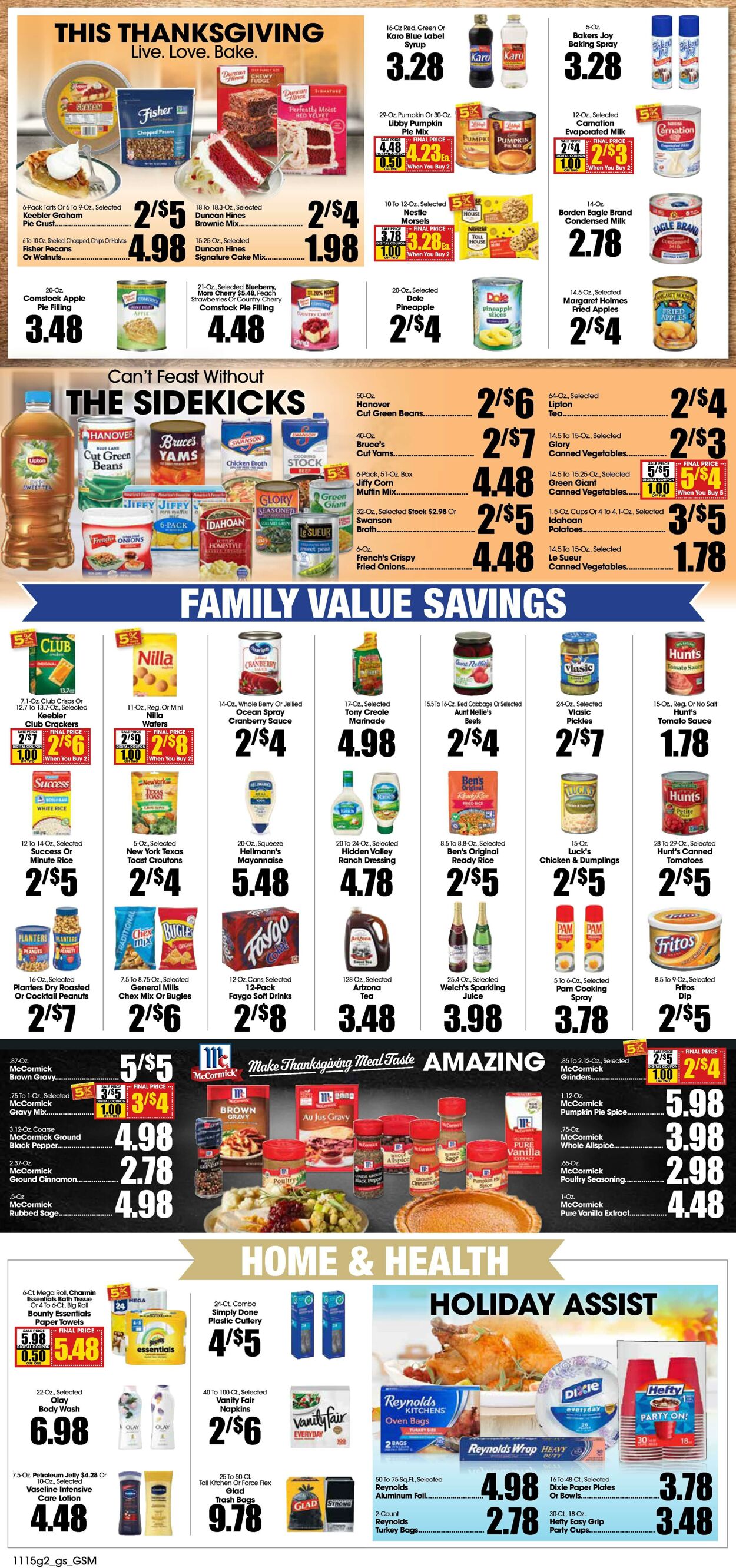 Weekly ad Grant's Supermarkets 11/15/2023 - 11/28/2023