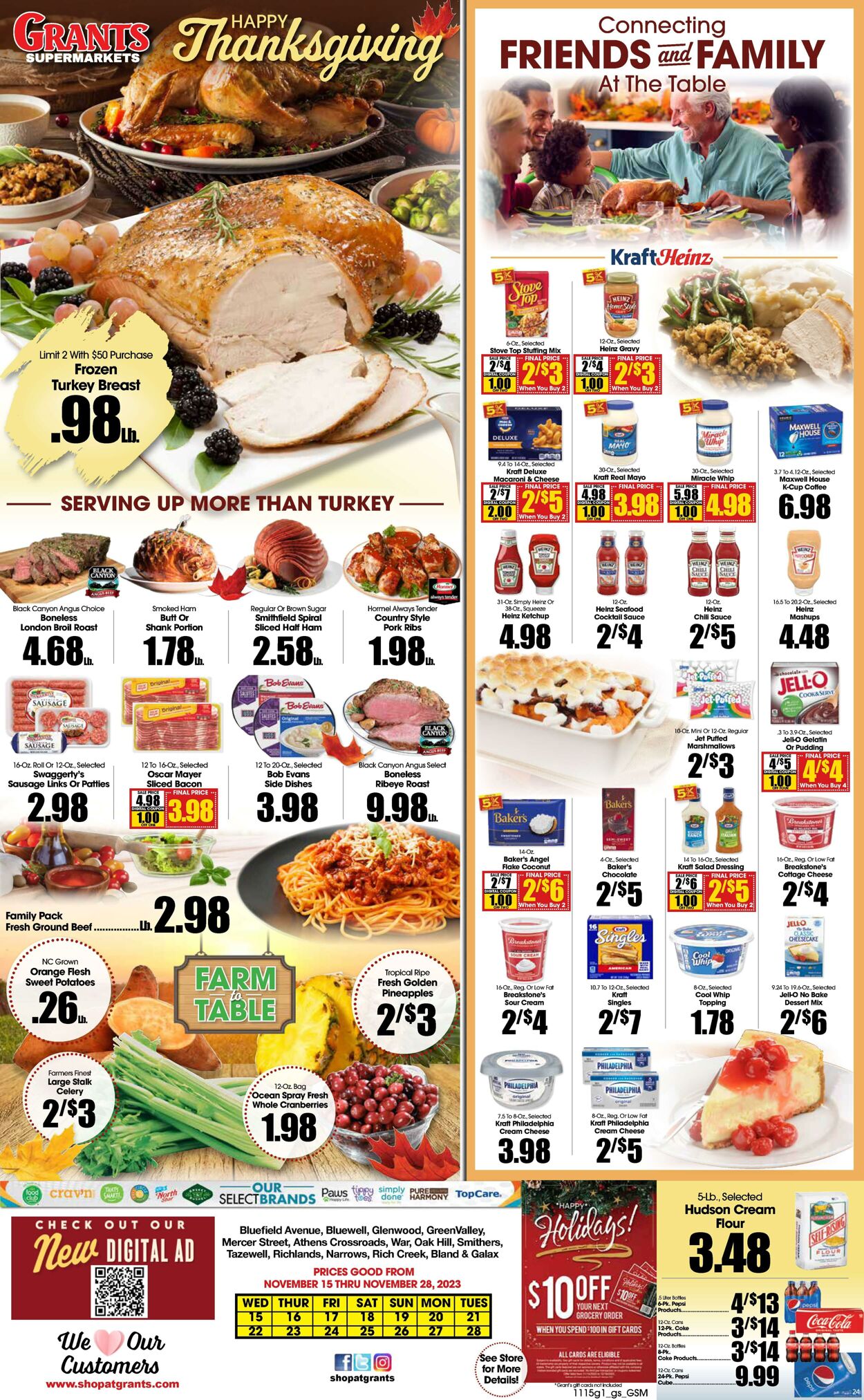Weekly ad Grant's Supermarkets 11/15/2023 - 11/28/2023