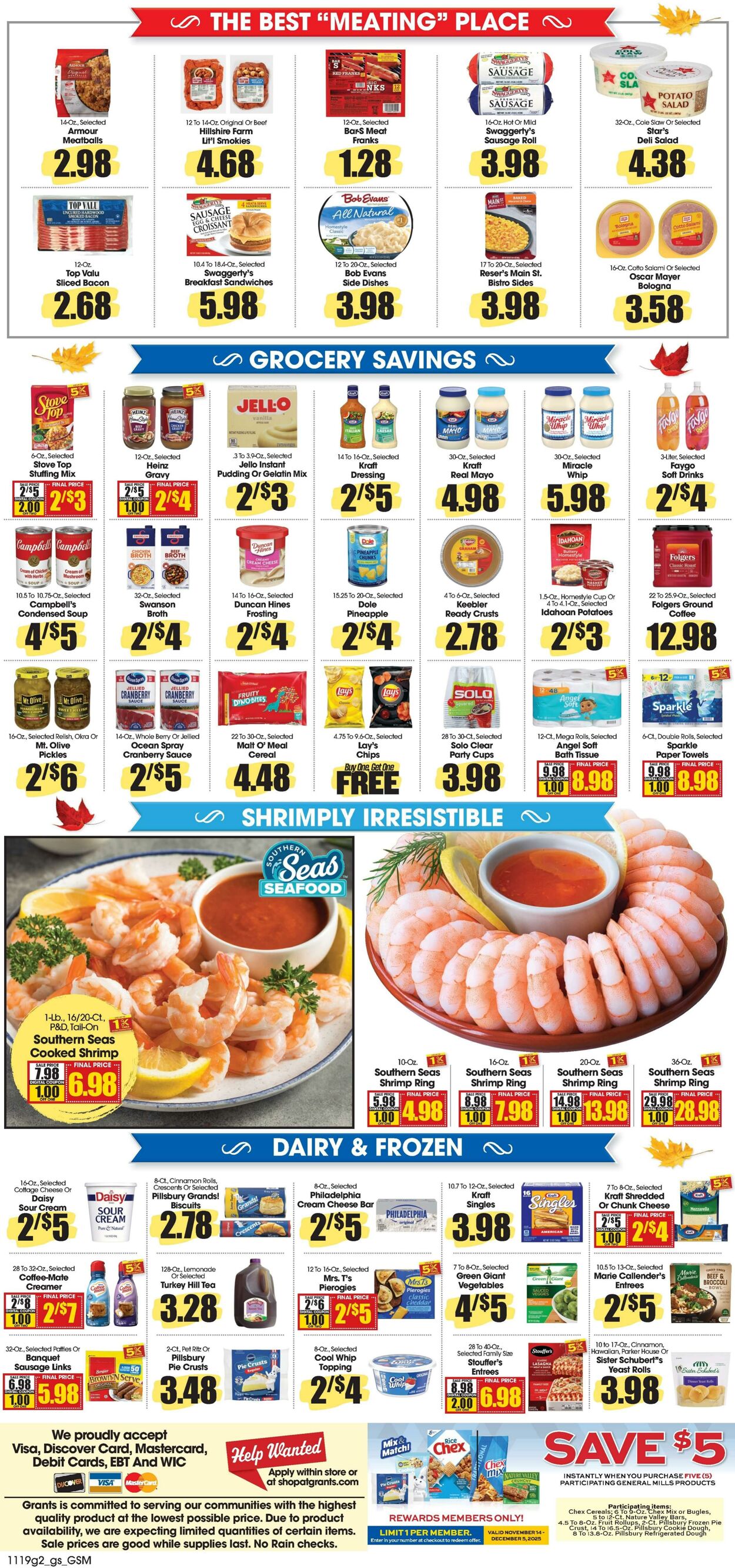 Weekly ad Grant's Supermarkets 11/19/2025 - 12/02/2025