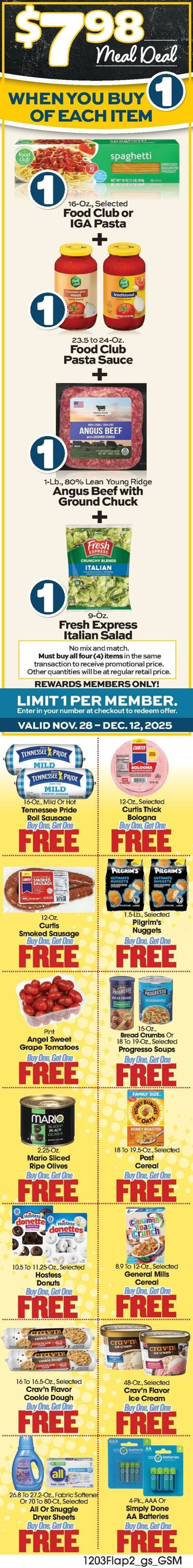 Weekly ad Grant's Supermarkets 12/03/2025 - 12/09/2025