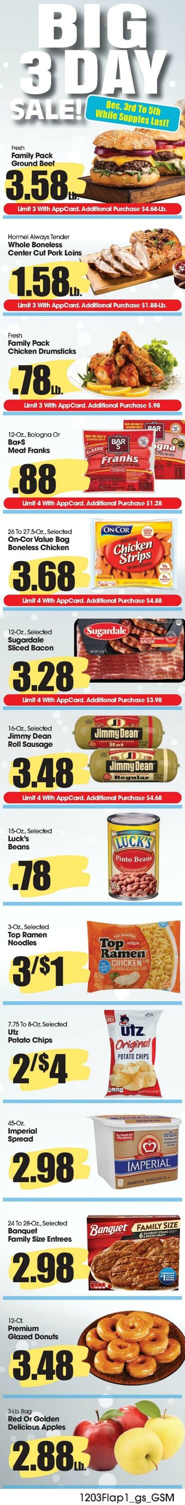 Weekly ad Grant's Supermarkets 12/03/2025 - 12/09/2025