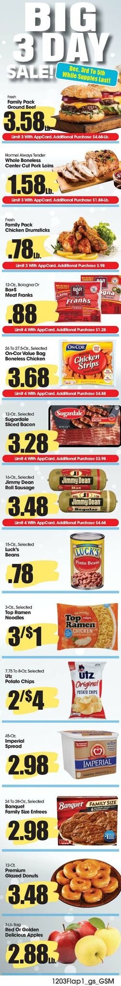 Weekly ad Grant's Supermarkets 12/03/2025 - 12/09/2025