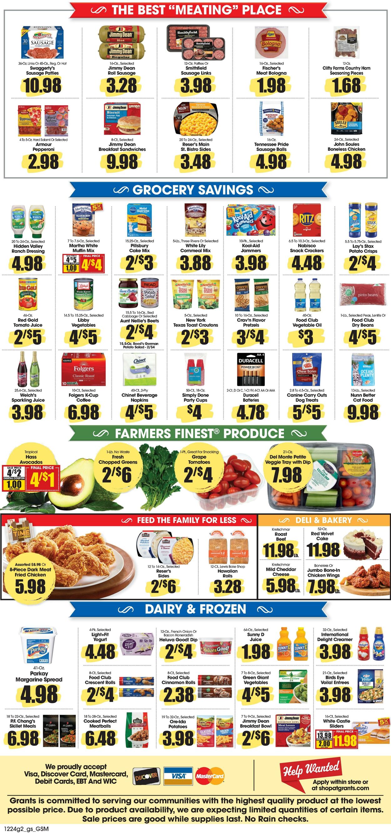 Weekly ad Grant's Supermarkets 12/24/2025 - 12/30/2025