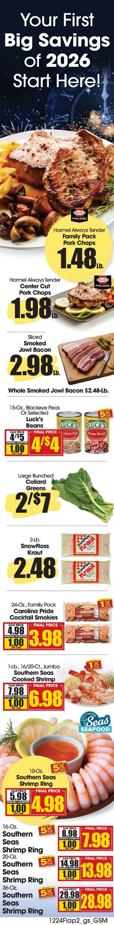 Weekly ad Grant's Supermarkets 12/24/2025 - 12/30/2025