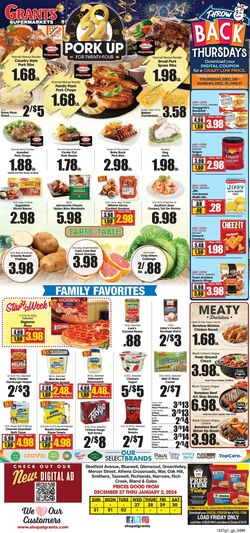 Weekly ad Grant's Supermarkets 12/27/2023 - 01/02/2024
