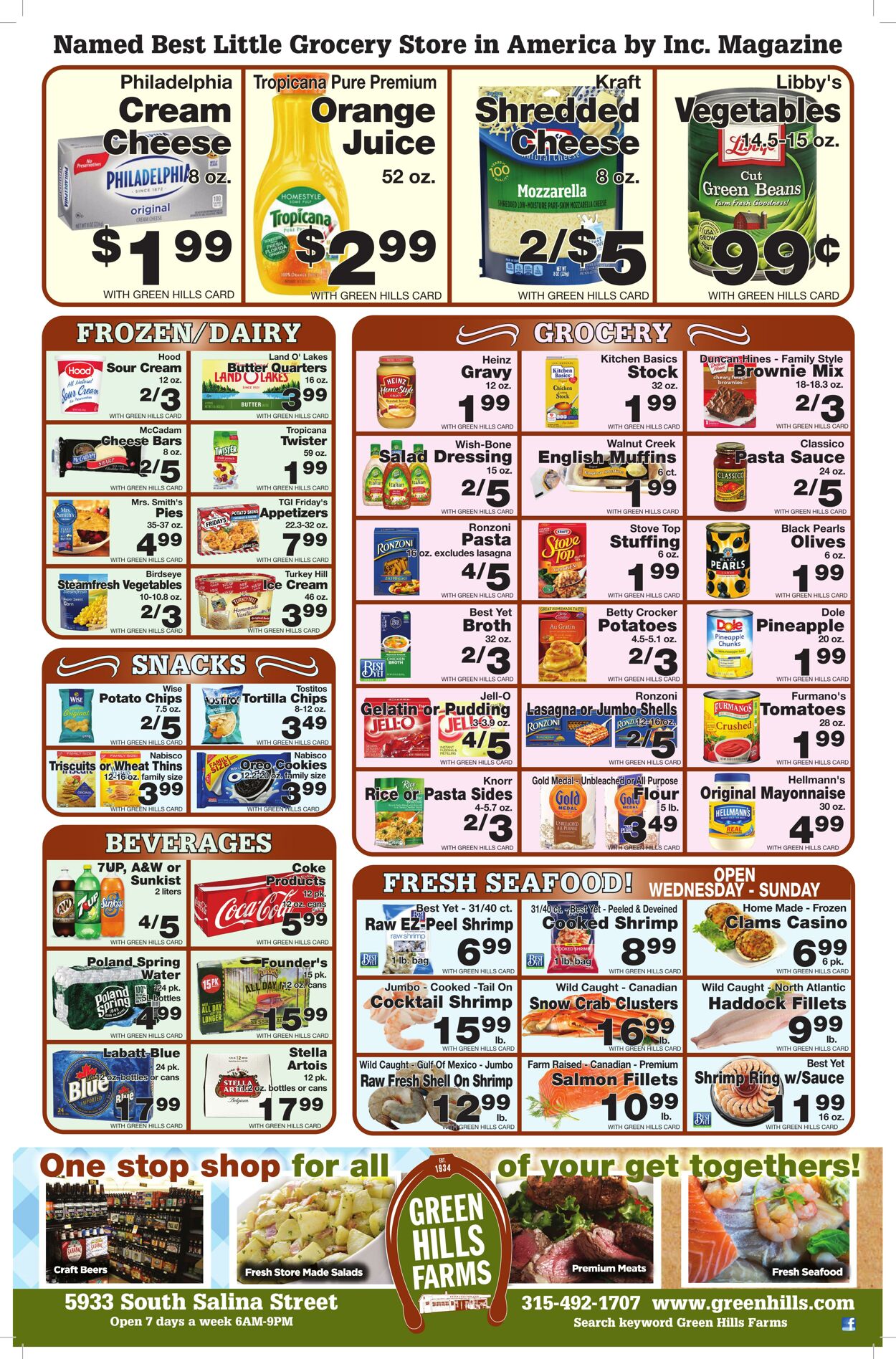 Weekly ad Green Hills Farms 12/18/2022 - 12/24/2022