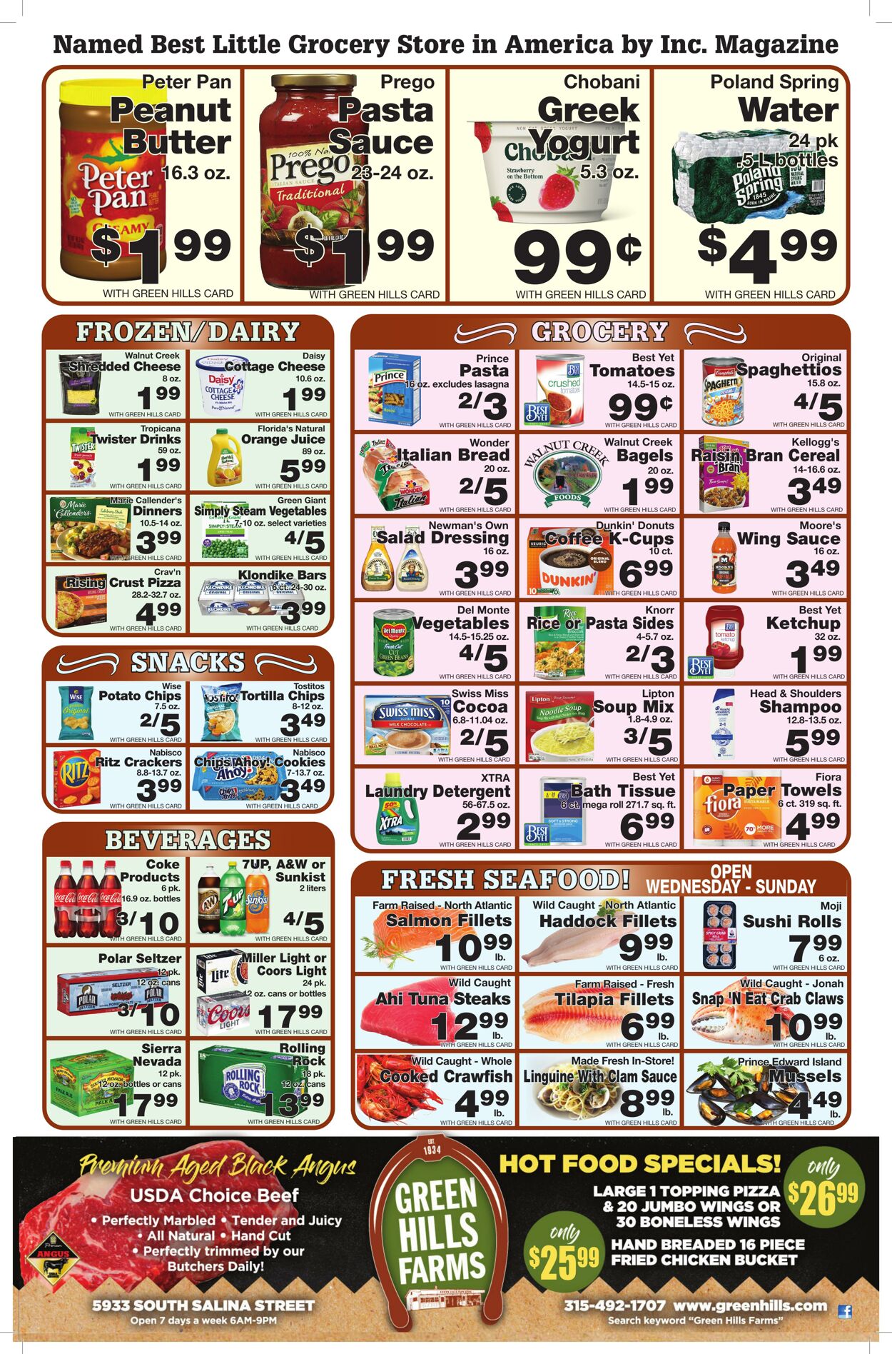 Weekly ad Green Hills Farms 01/22/2023 - 01/28/2023