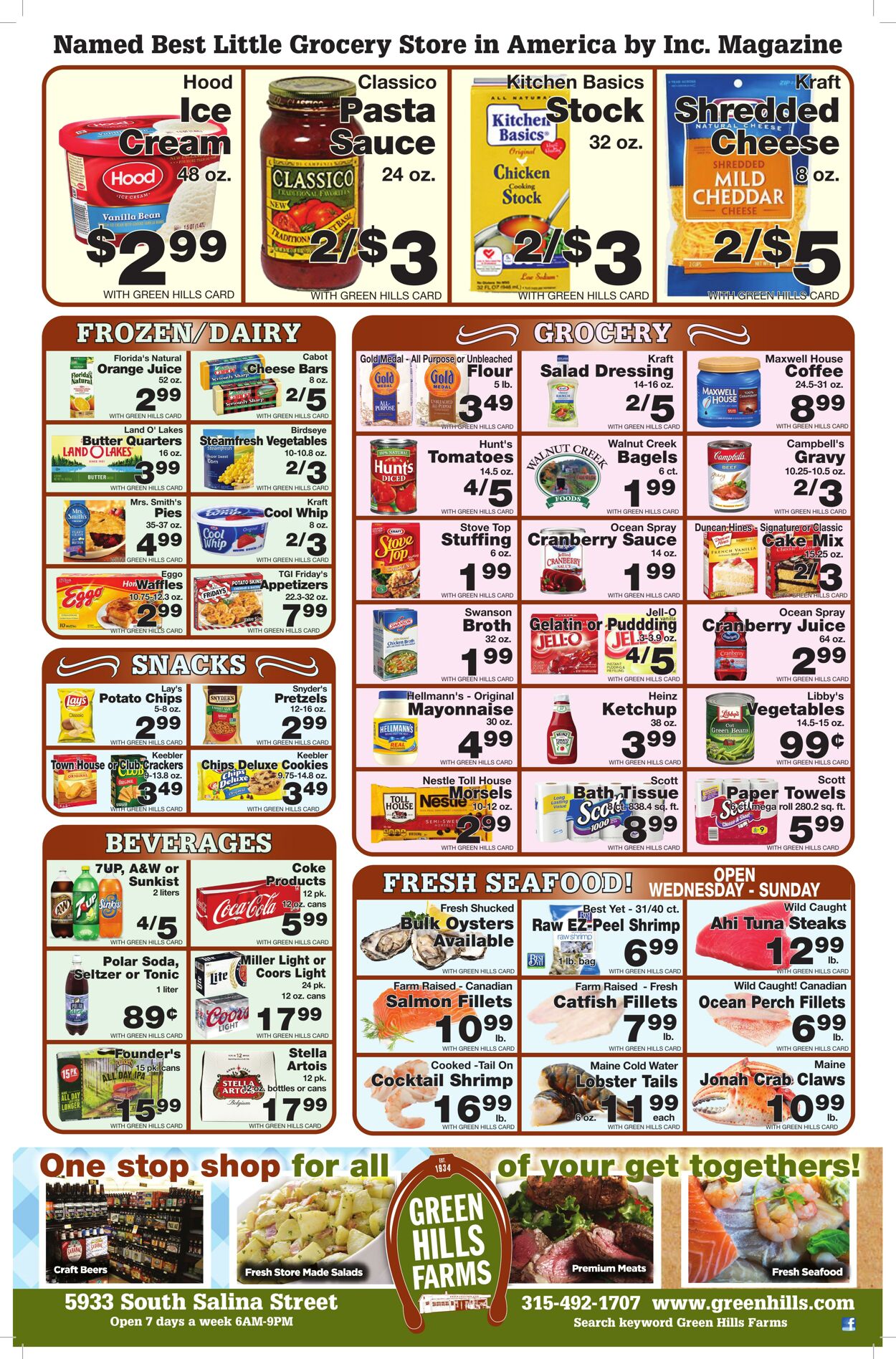 Weekly ad Green Hills Farms 11/13/2022 - 11/19/2022