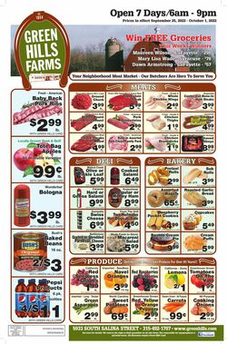 Weekly ad Green Hills Farms 09/25/2022-10/01/2022