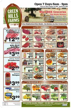 Weekly ad Green Hills Farms 08/14/2022-08/20/2022