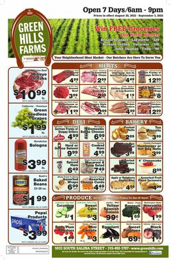 Weekly ad Green Hills Farms 08/28/2022-09/03/2022