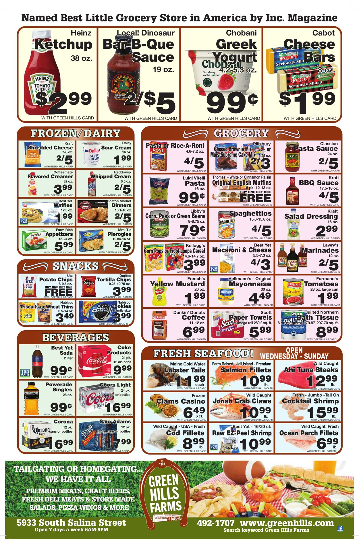 Weekly ad Green Hills Farms 09/04/2022 - 09/10/2022