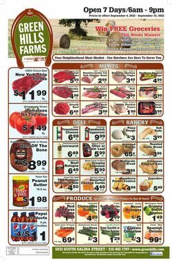 Weekly ad Green Hills Farms 09/04/2022-09/10/2022