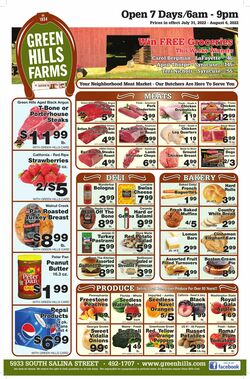 Weekly ad Green Hills Farms 07/31/2022-08/06/2022