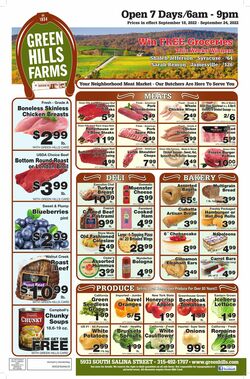 Weekly ad Green Hills Farms 09/18/2022-09/24/2022