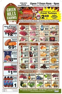 Weekly ad Green Hills Farms 11/20/2022 - 11/26/2022