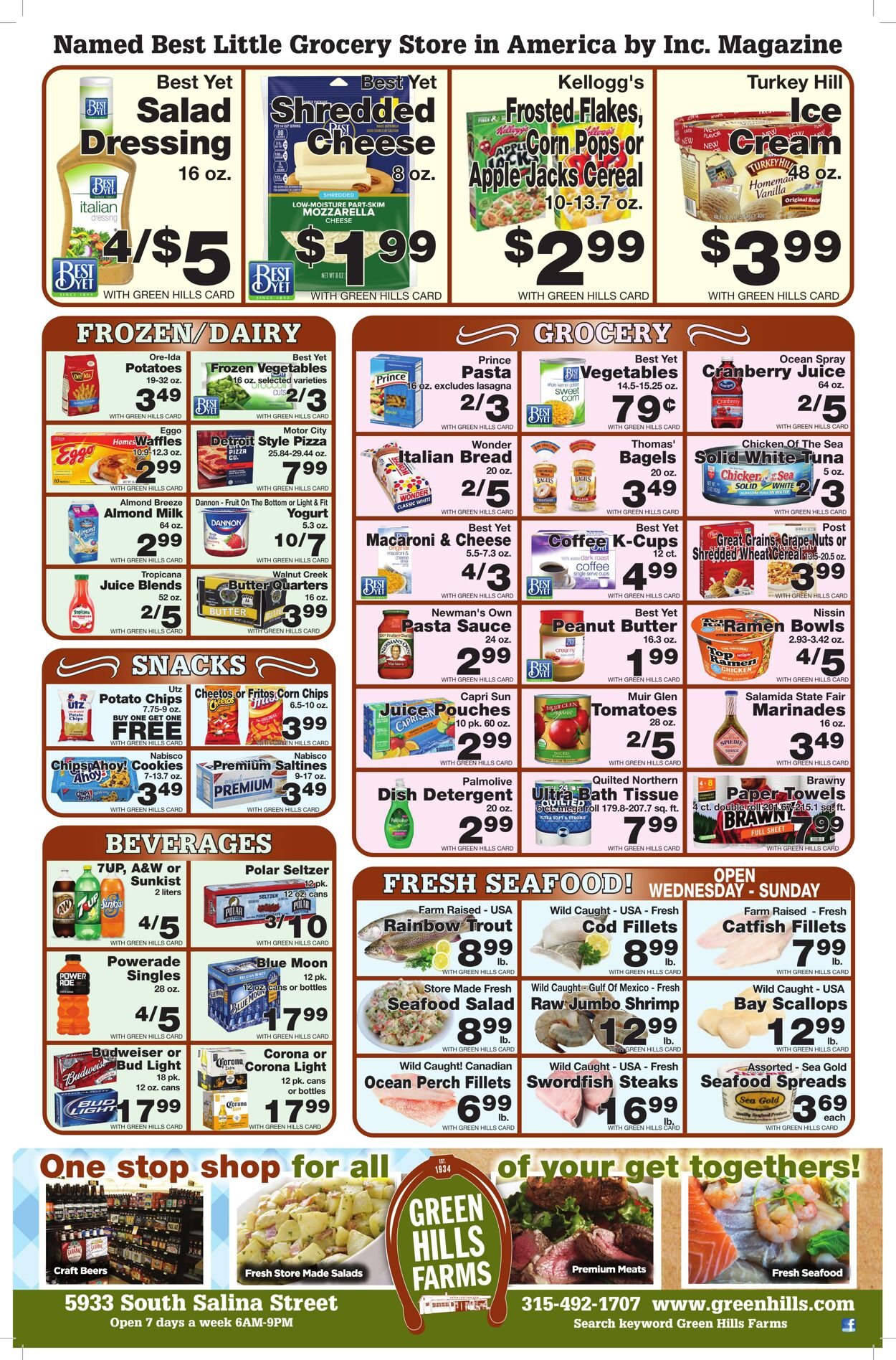 Weekly ad Green Hills Farms 01/15/2023 - 01/21/2023