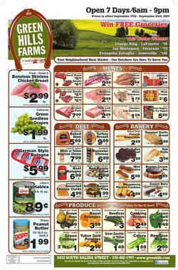 Weekly ad Green Hills Farms 09/17/2023 - 09/23/2023