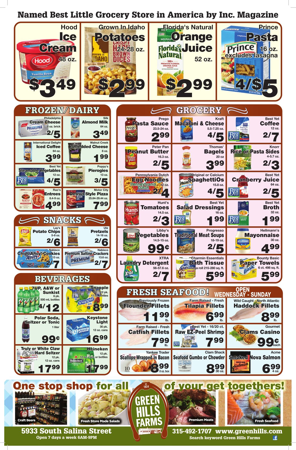 Weekly ad Green Hills Farms 01/07/2024 - 01/13/2024