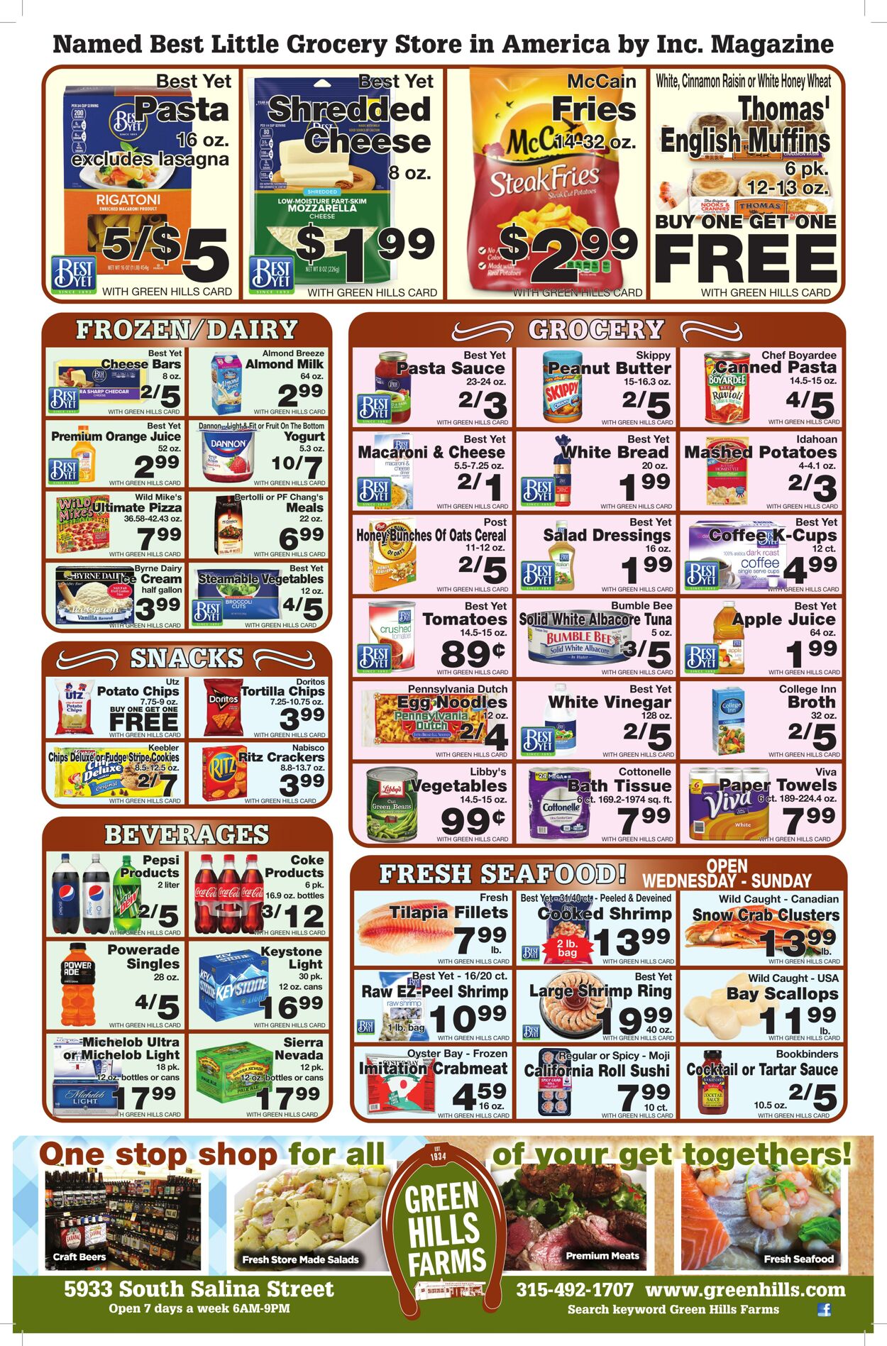 Weekly ad Green Hills Farms 11/26/2023 - 12/02/2023