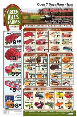 Weekly ad Green Hills Farms 10/08/2023 - 10/14/2023