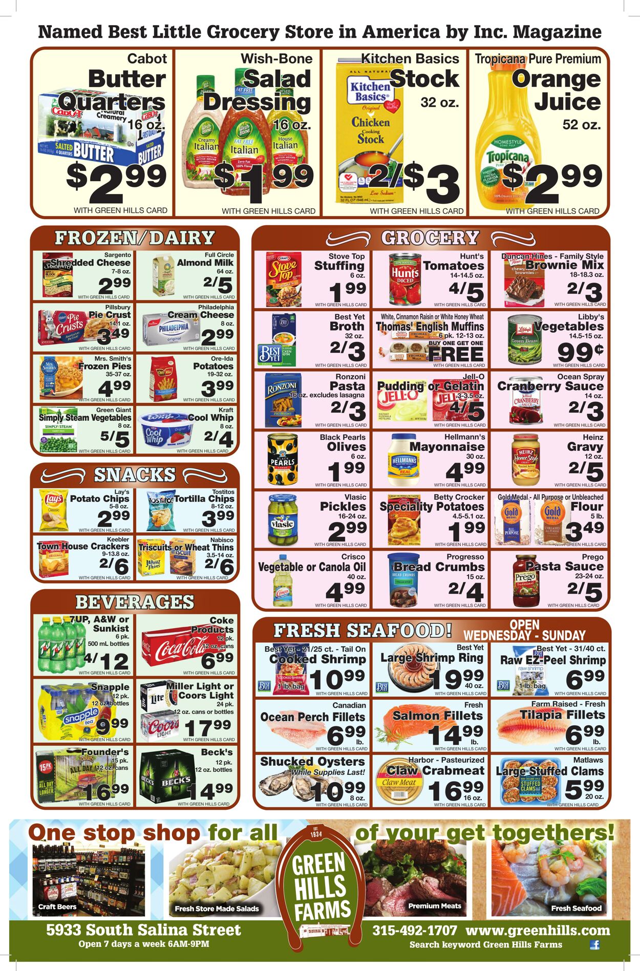 Weekly ad Green Hills Farms 11/19/2023 - 11/25/2023