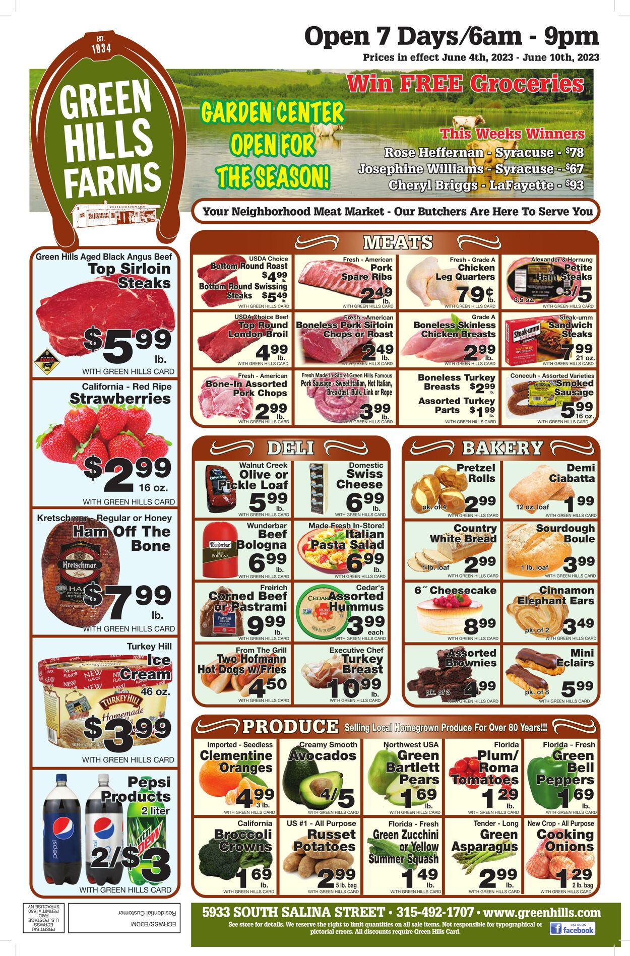 Weekly ad Green Hills Farms 06/04/2023 - 06/10/2023
