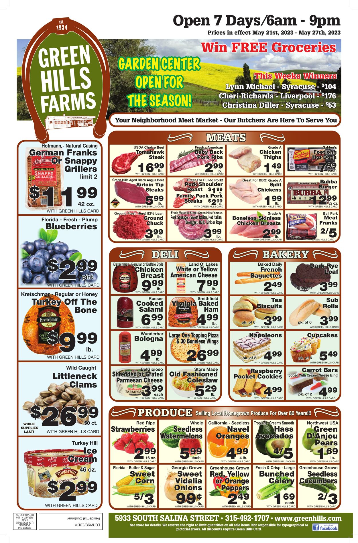 Weekly ad Green Hills Farms 05/21/2023 - 05/27/2023