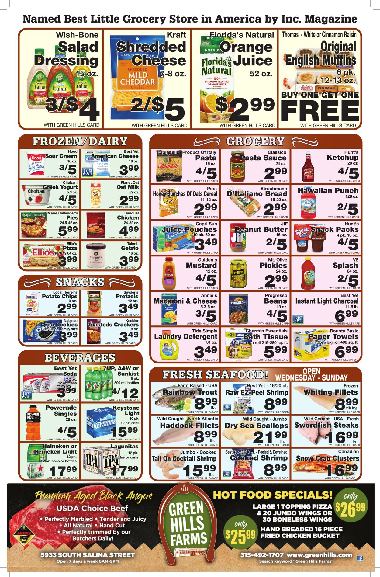 Weekly ad Green Hills Farms 05/14/2023 - 05/20/2023
