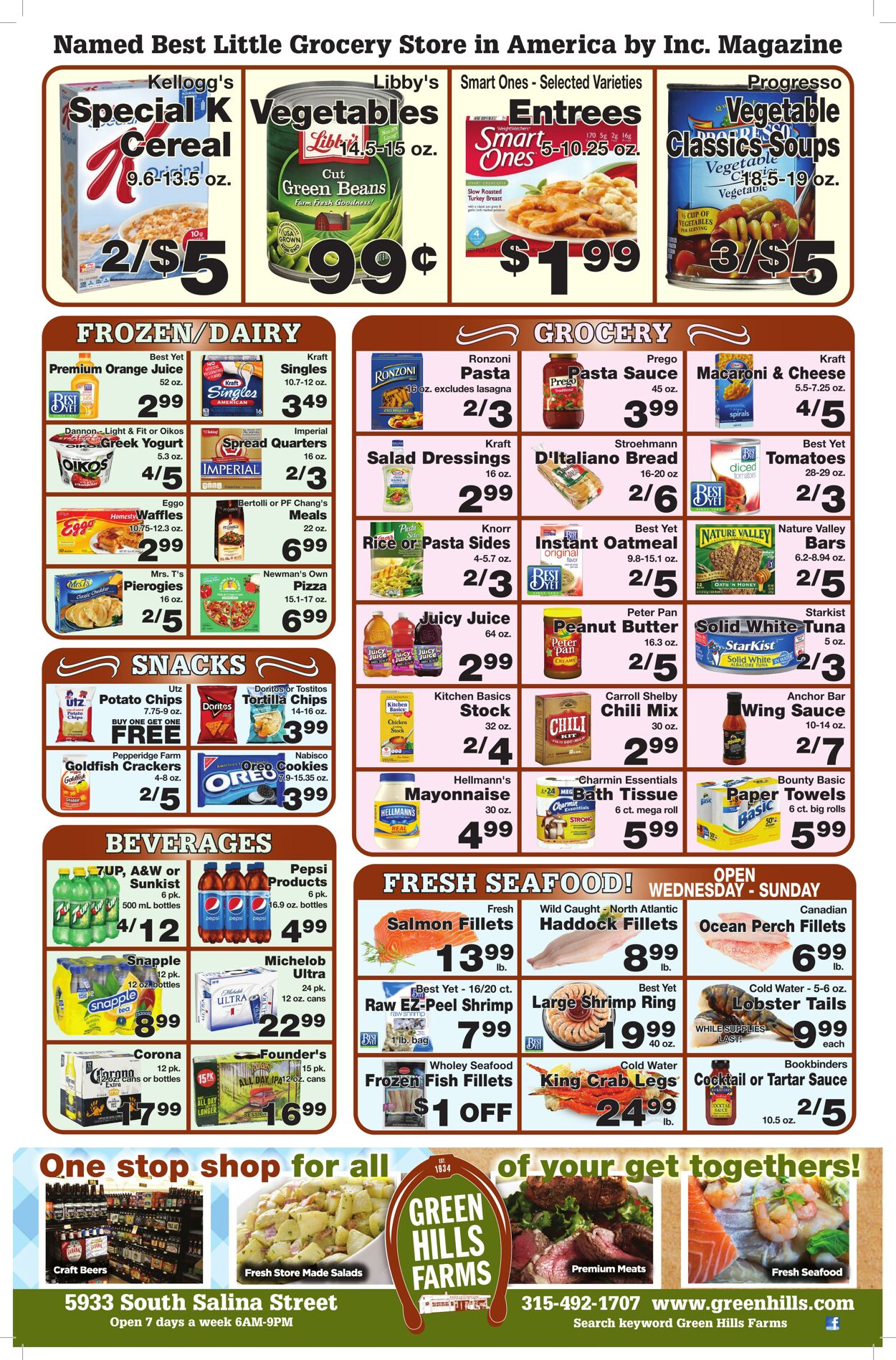 Weekly ad Green Hills Farms 12/31/2023 - 01/06/2024