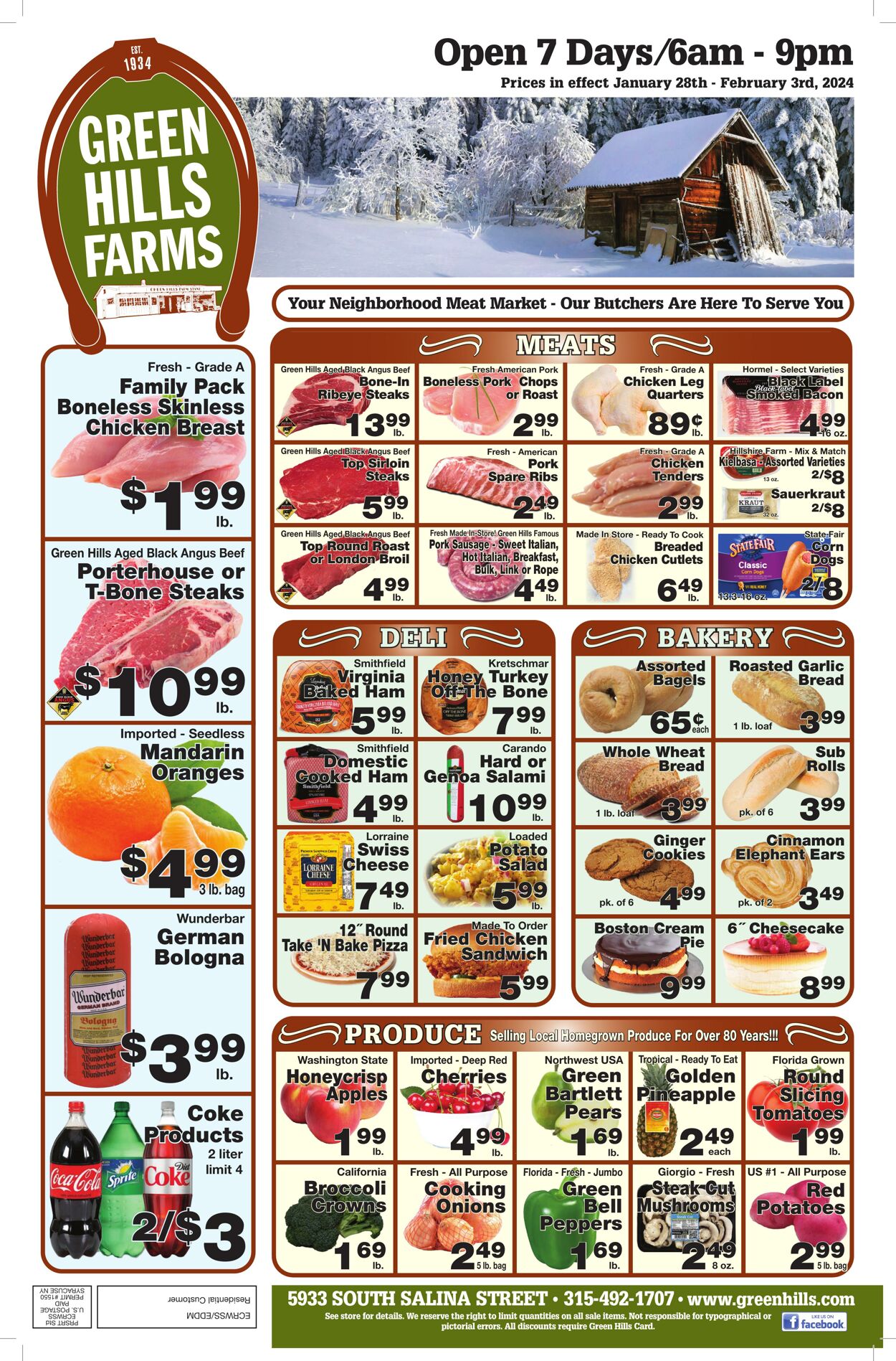 Weekly ad Green Hills Farms 01/28/2024 - 02/03/2024