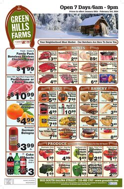 Weekly ad Green Hills Farms 01/28/2024 - 02/03/2024