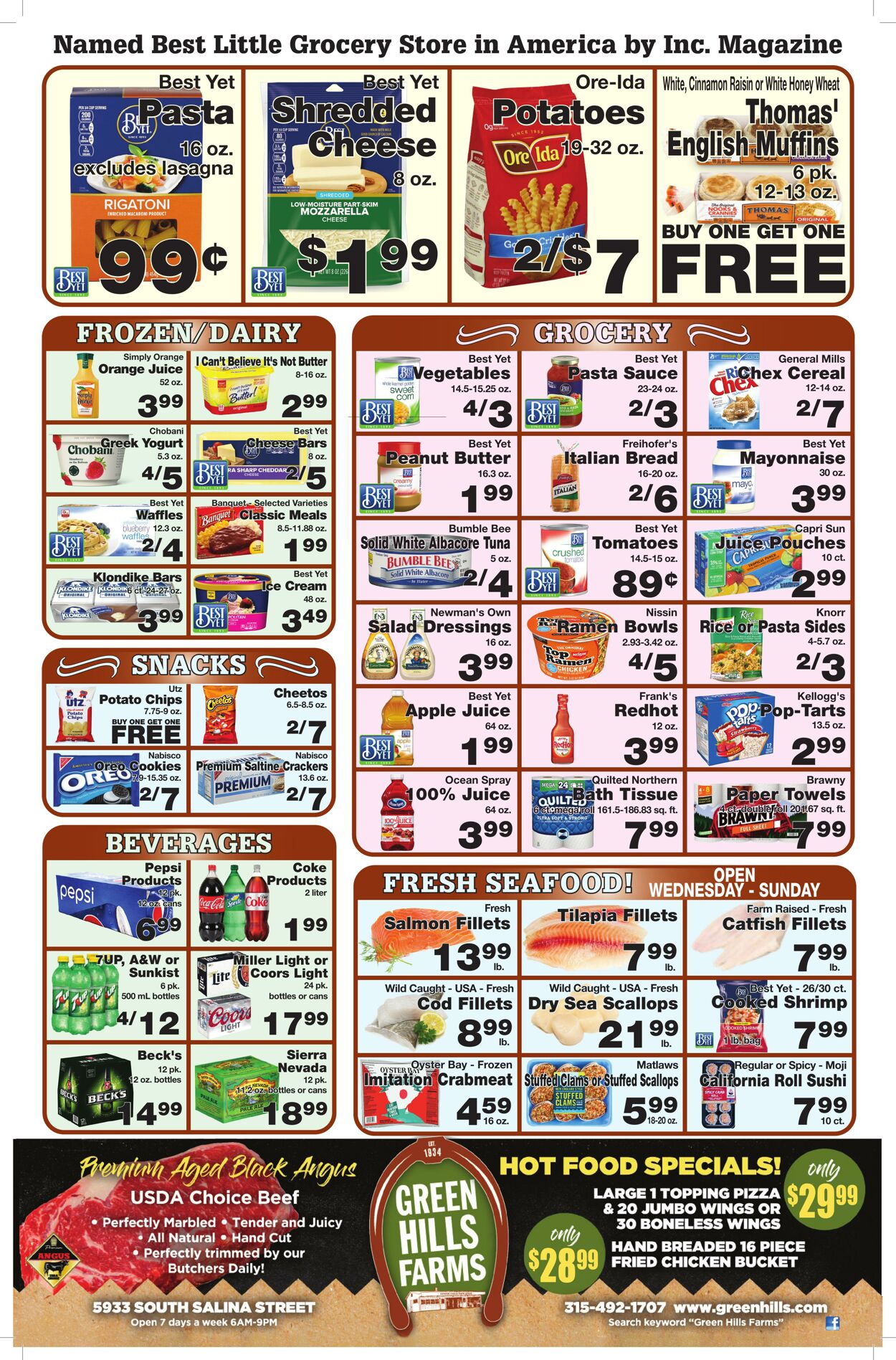 Weekly ad Green Hills Farms 01/14/2024 - 01/20/2024