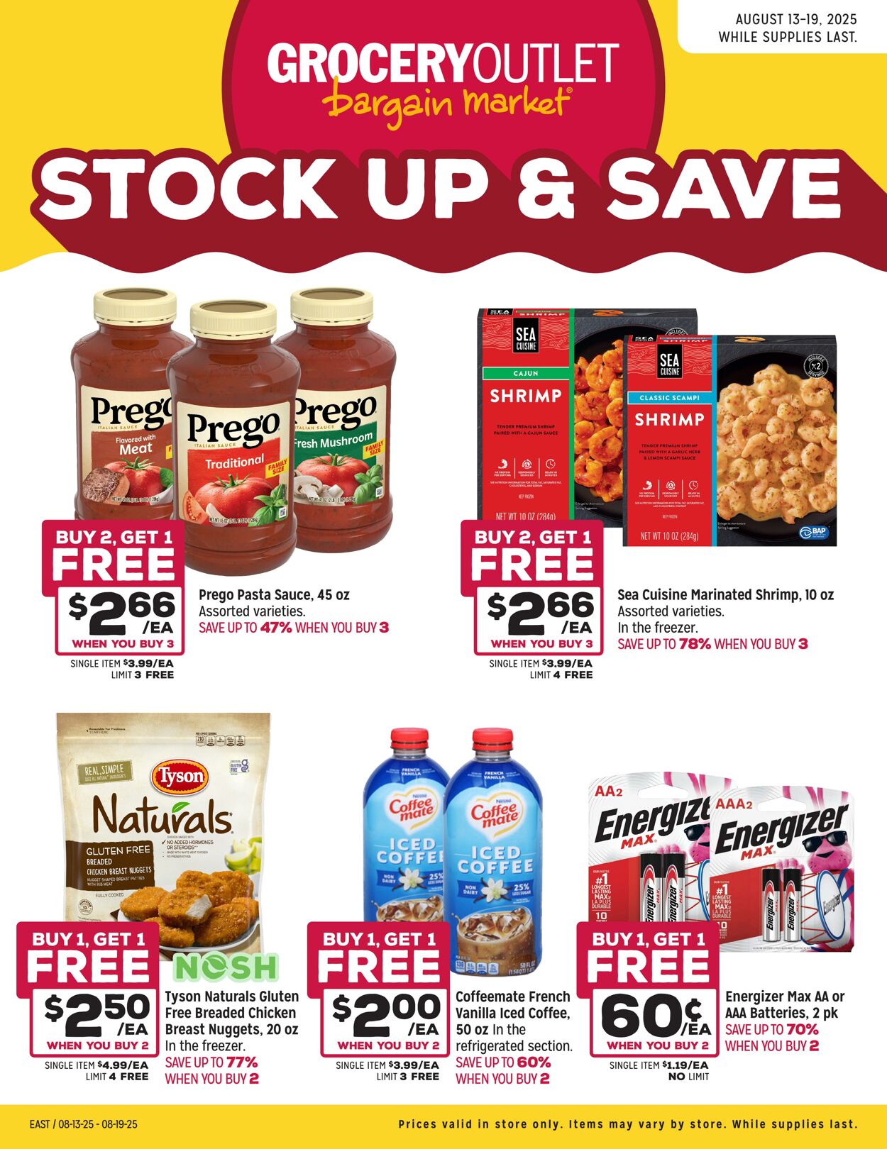 Weekly ad Grocery Outlet 08/13/2025 - 08/19/2025