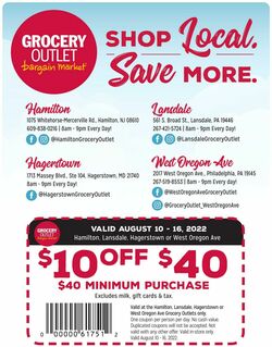 Weekly ad Grocery Outlet 08/10/2022-08/16/2022