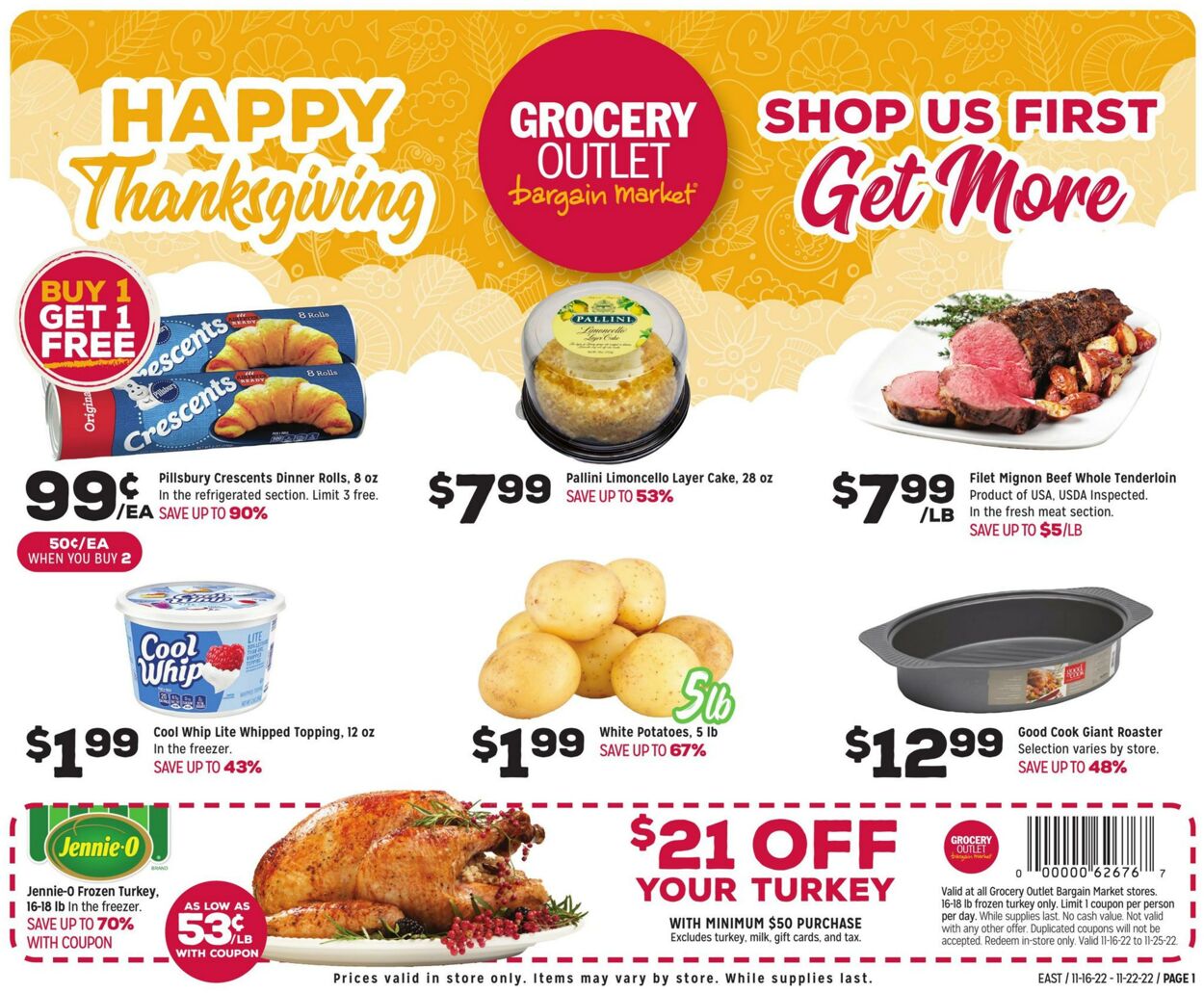 Weekly ad Grocery Outlet 11/16/2022 - 11/22/2022