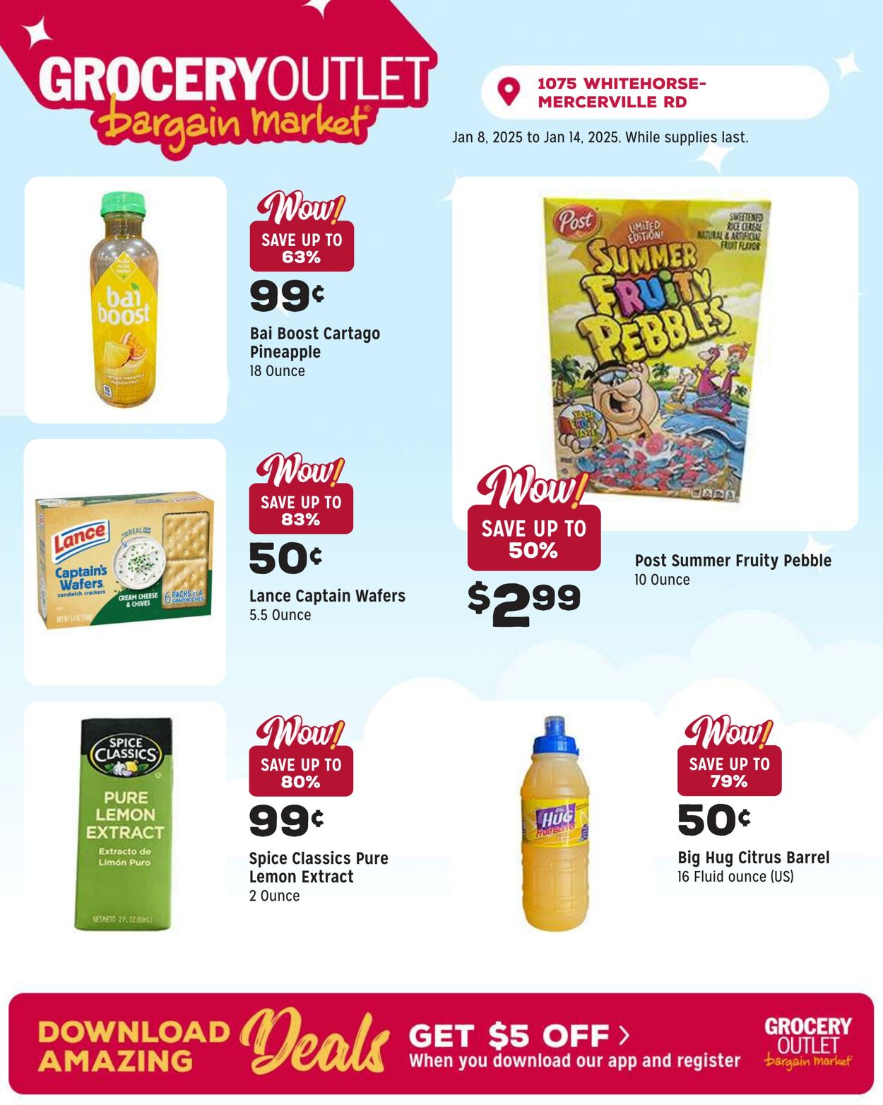 Weekly ad Grocery Outlet 01/08/2025 - 01/14/2025